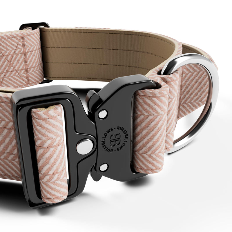 5cm Herringbone Combat® Collar | With Handle & Secure Clip - Elegant Cream