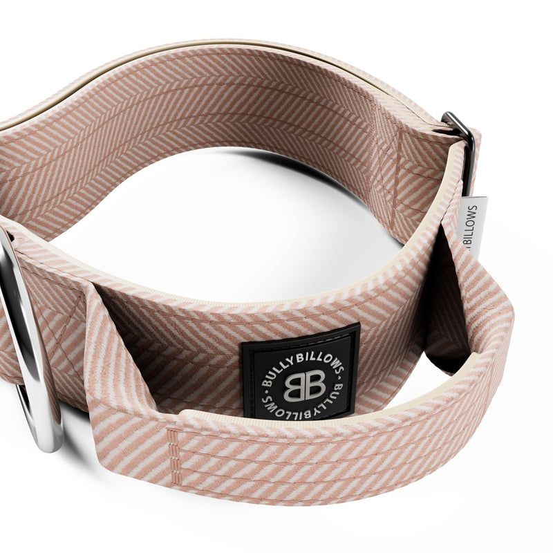 5cm Herringbone Combat® Collar | With Handle & Secure Clip - Elegant Cream