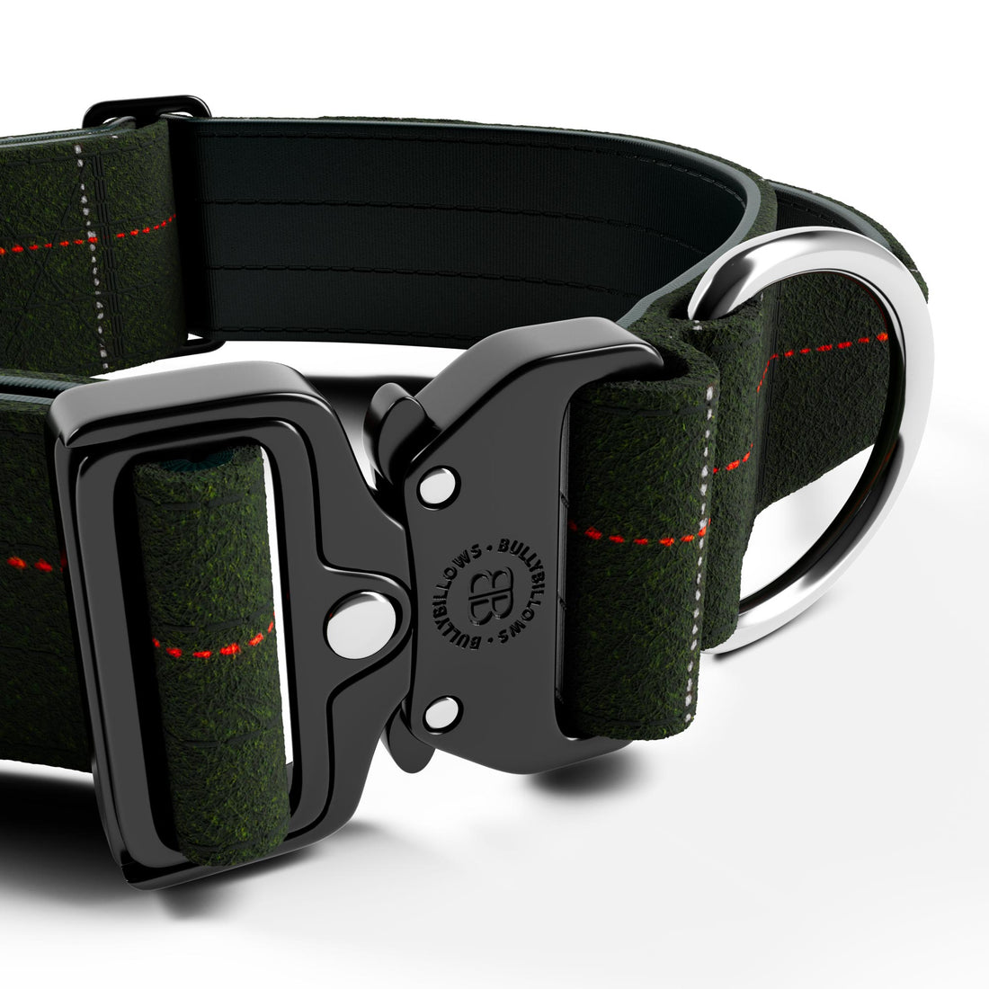 featured image of 5cm Tweed Combat® Collar | With Handle & Secure Clip - Forest Green