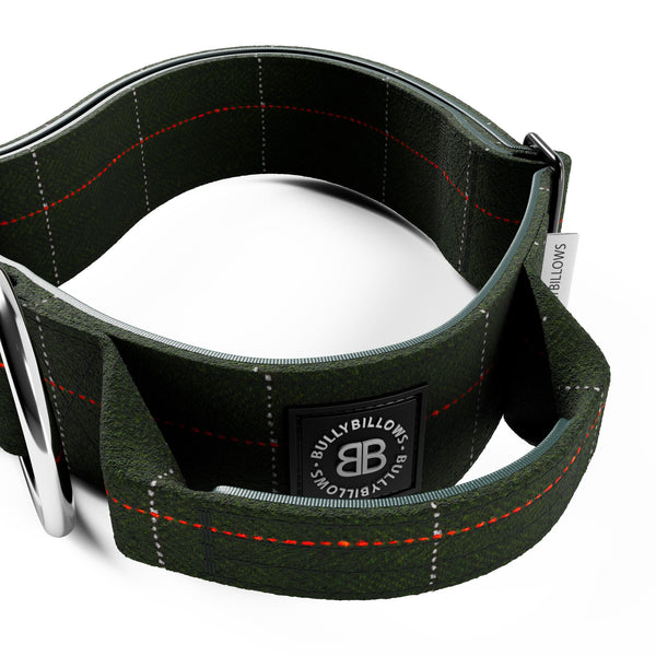 5cm Tweed Combat® Collar | With Handle & Secure Clip - Forest Green