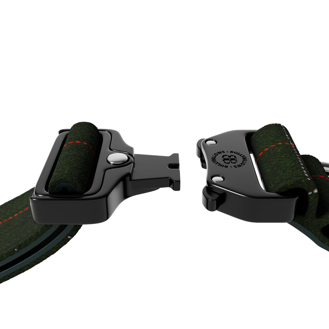 featured image of 5cm Tweed Combat® Collar | With Handle & Secure Clip - Forest Green