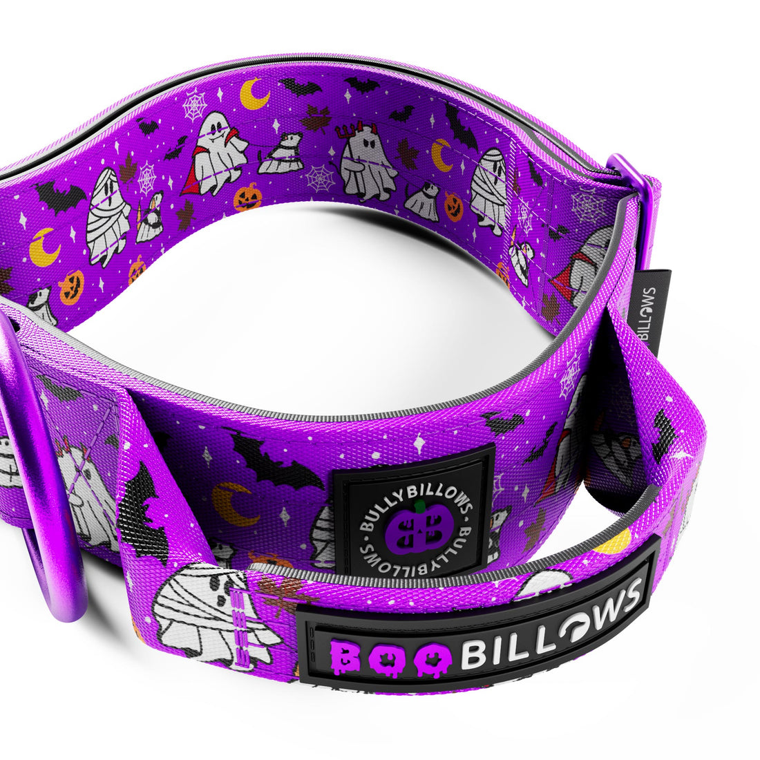 featured image of 5cm Lighter Combat® Collar | With Handle & Secure Clip - Halloween BooBillows - Purple