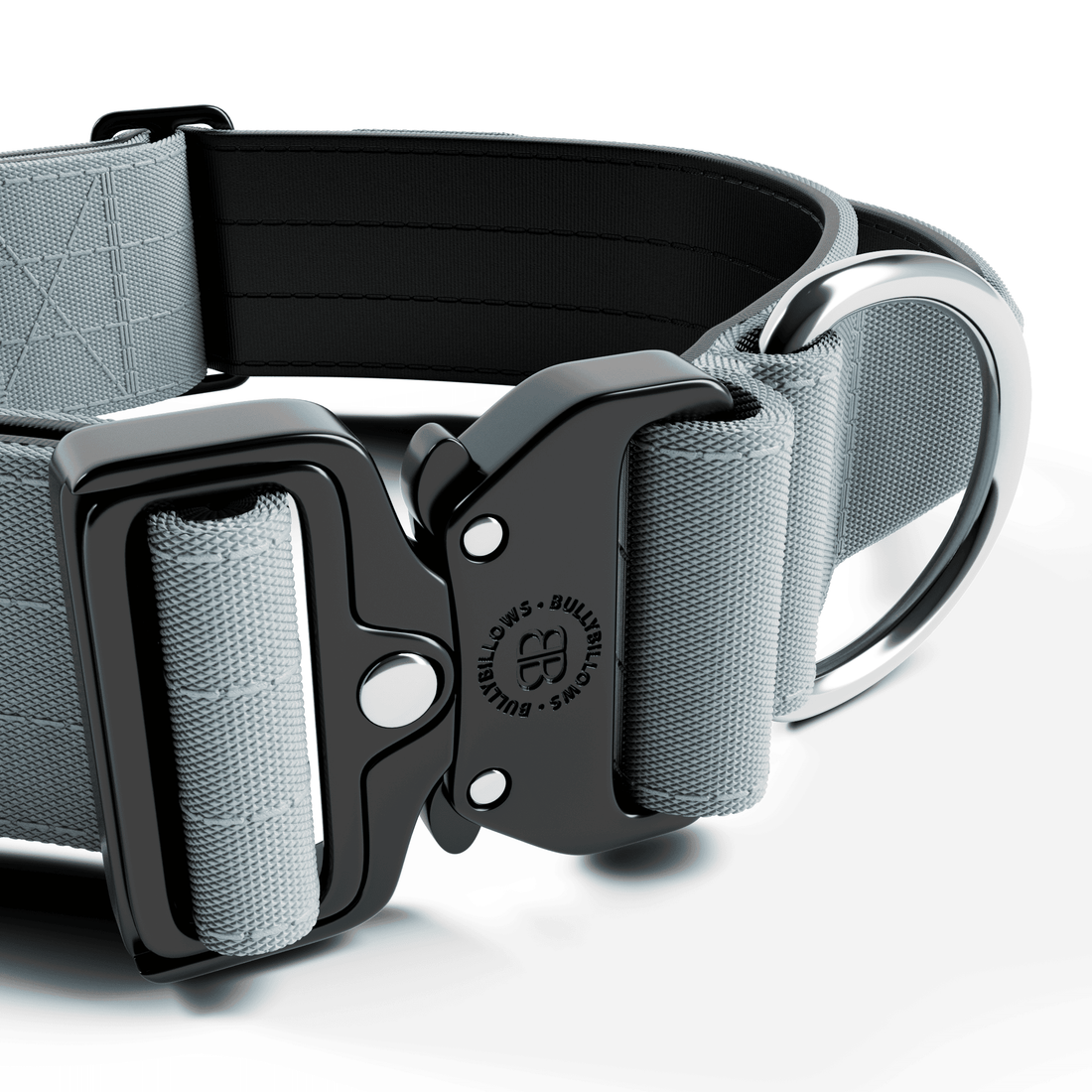 featured image of 5cm Combat® Collar | With Handle & Secure Clip - Metal Grey
