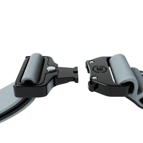 5cm Combat® Collar | With Handle & Secure Clip - Metal Grey