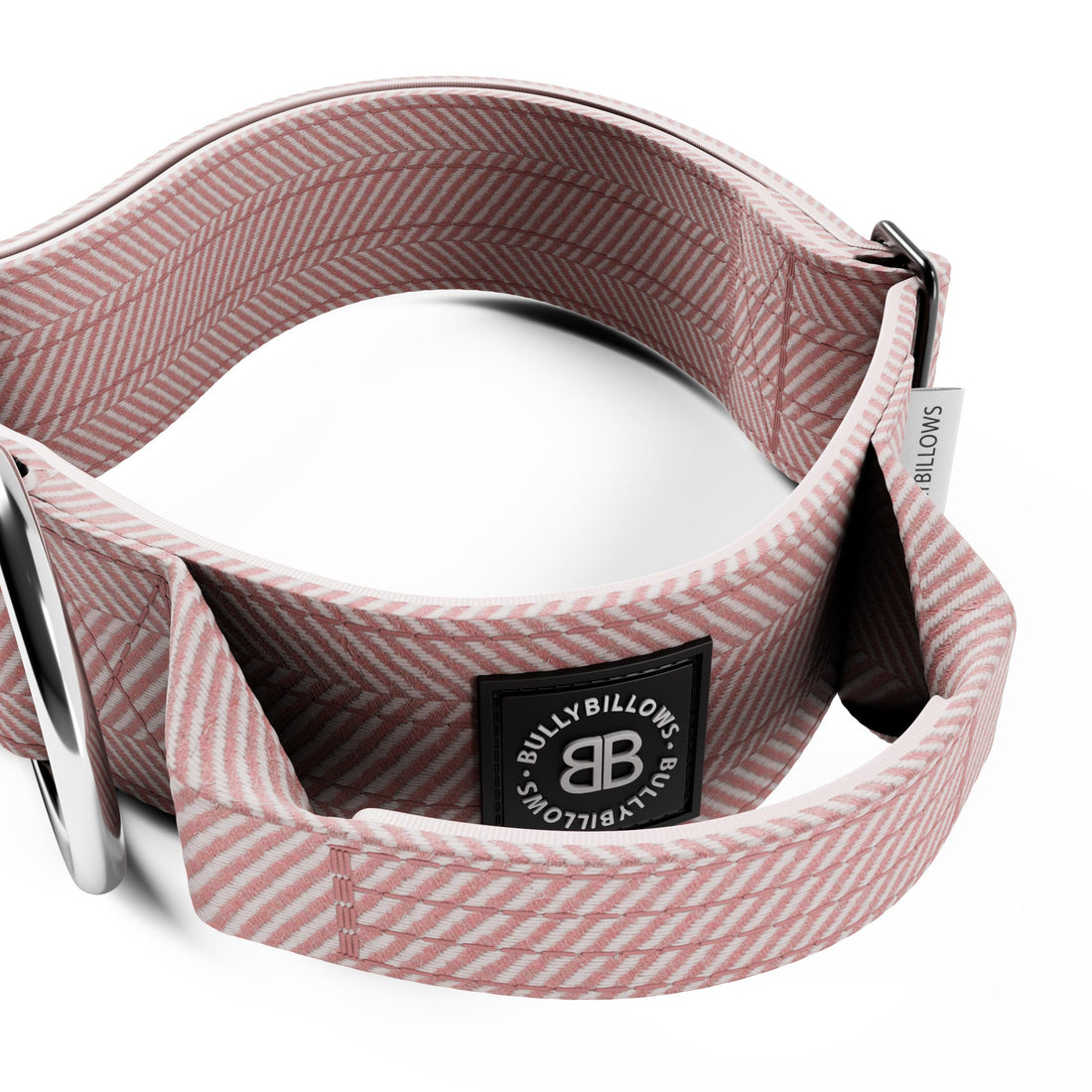 featured image of 5cm Herringbone Combat® Collar | With Handle & Secure Clip - Soft Pink