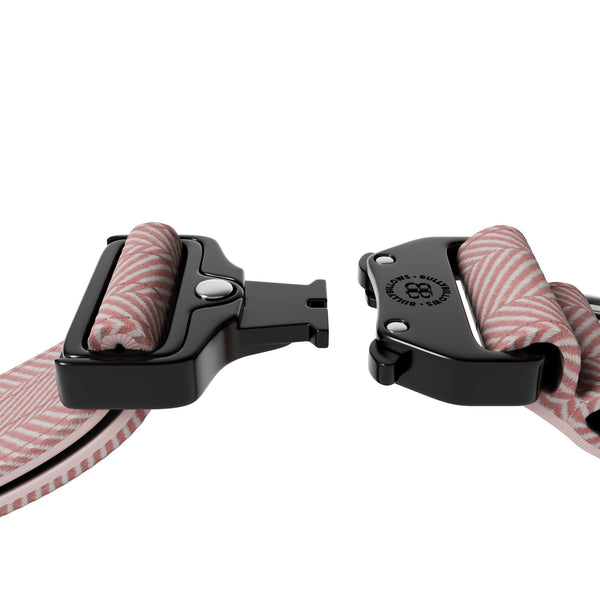5cm Herringbone Combat® Collar | With Handle & Secure Clip - Soft Pink