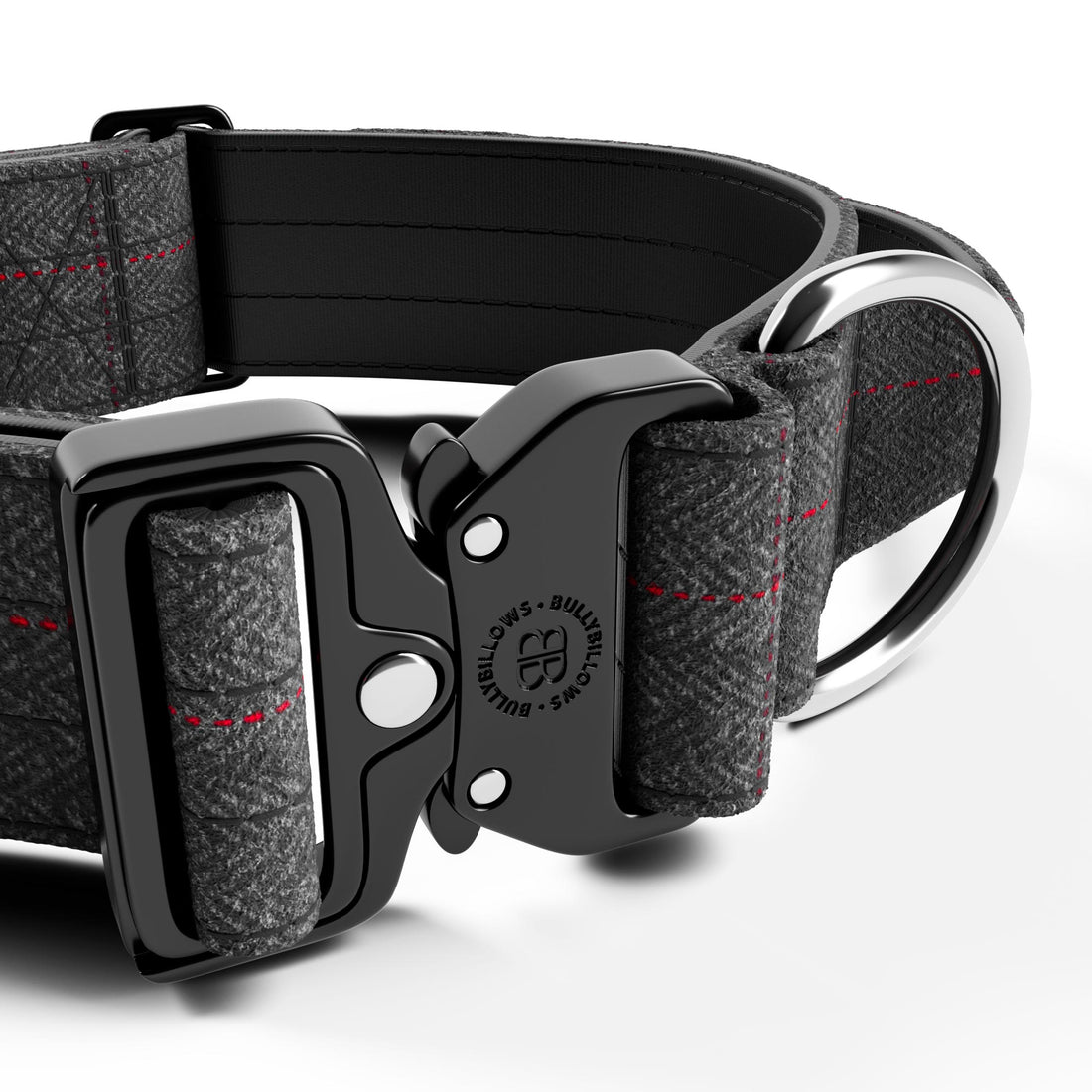 featured image of 5cm Tweed Combat® Collar | With Handle & Secure Clip - Stone Grey