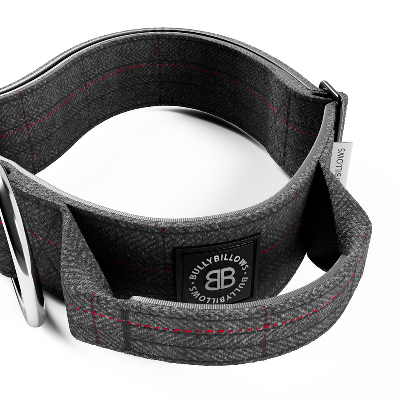 5cm Tweed Combat® Collar | With Handle & Secure Clip - Stone Grey