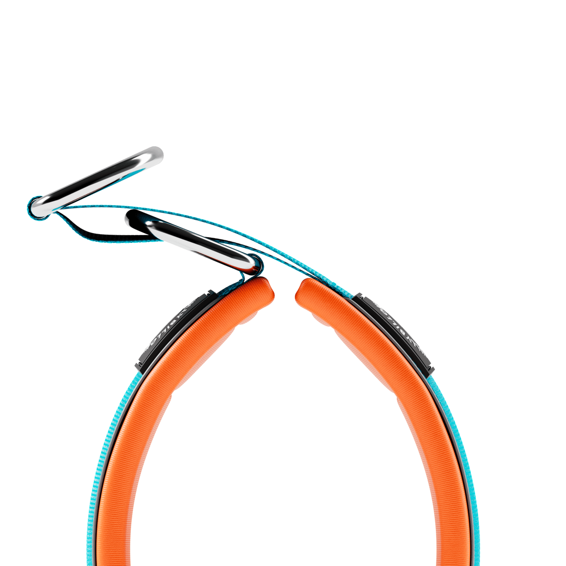 featured image of 4cm Slip on Collar | Foam Padded - Light Blue x Orange