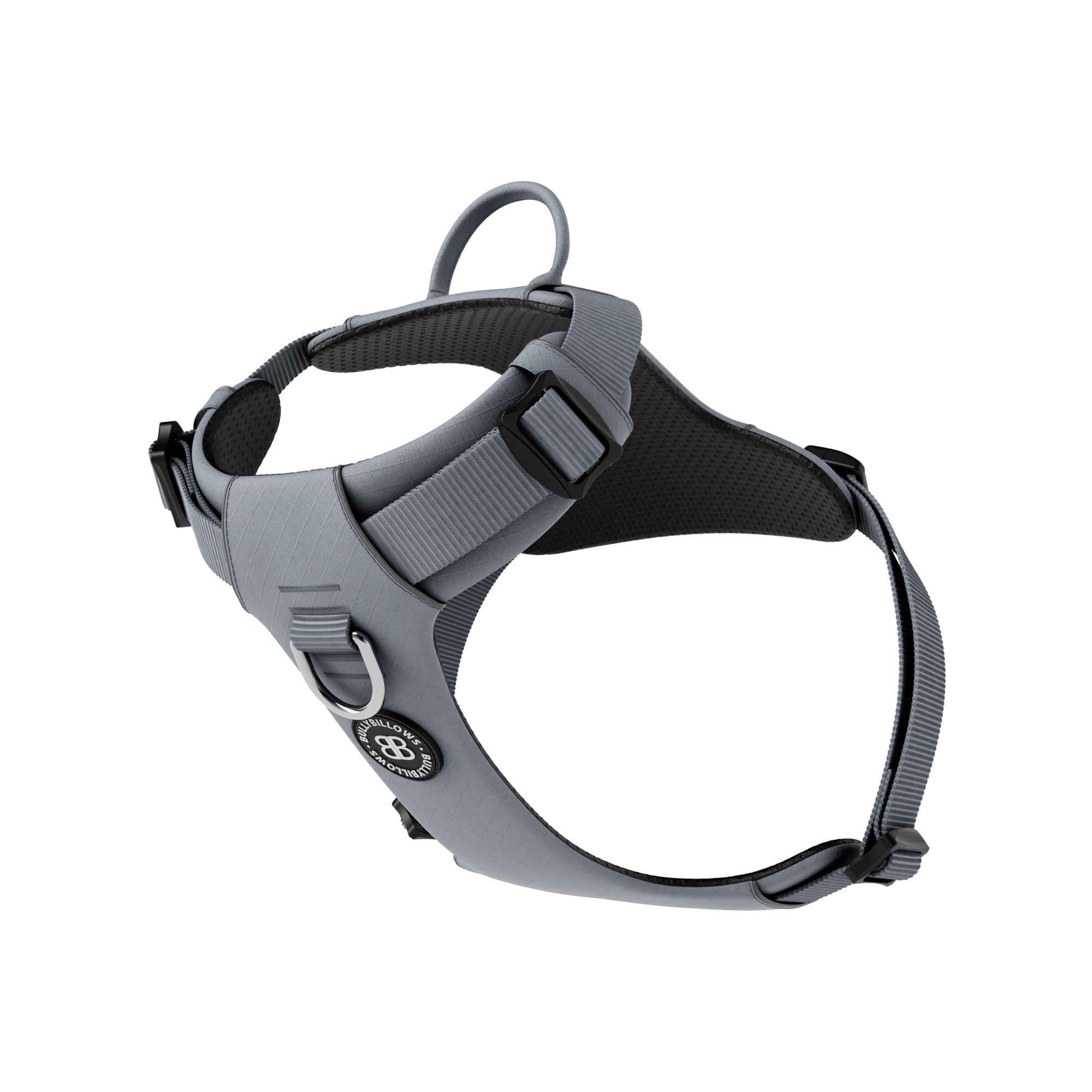 Air Mesh Harness Anti Pull With Handle Non Restrictive Adjustable Grey
