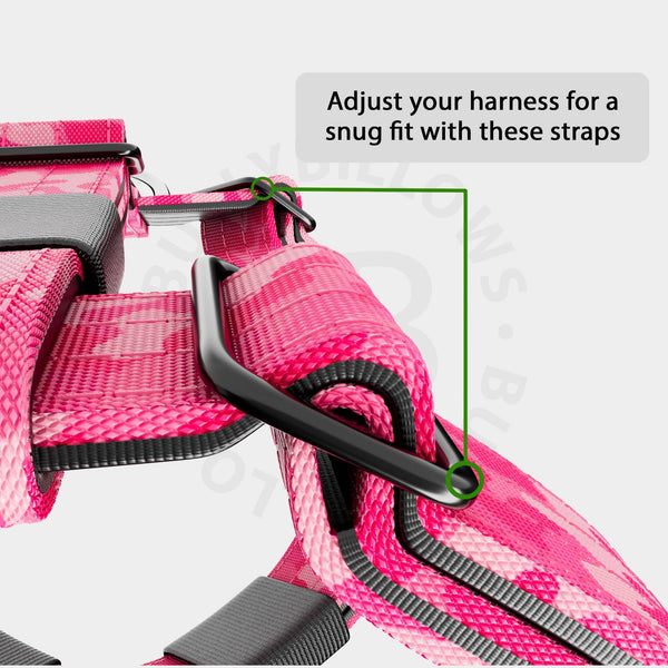 Training Anti Pull TRI-Harness® | M-XL Breeds - Bubblegum