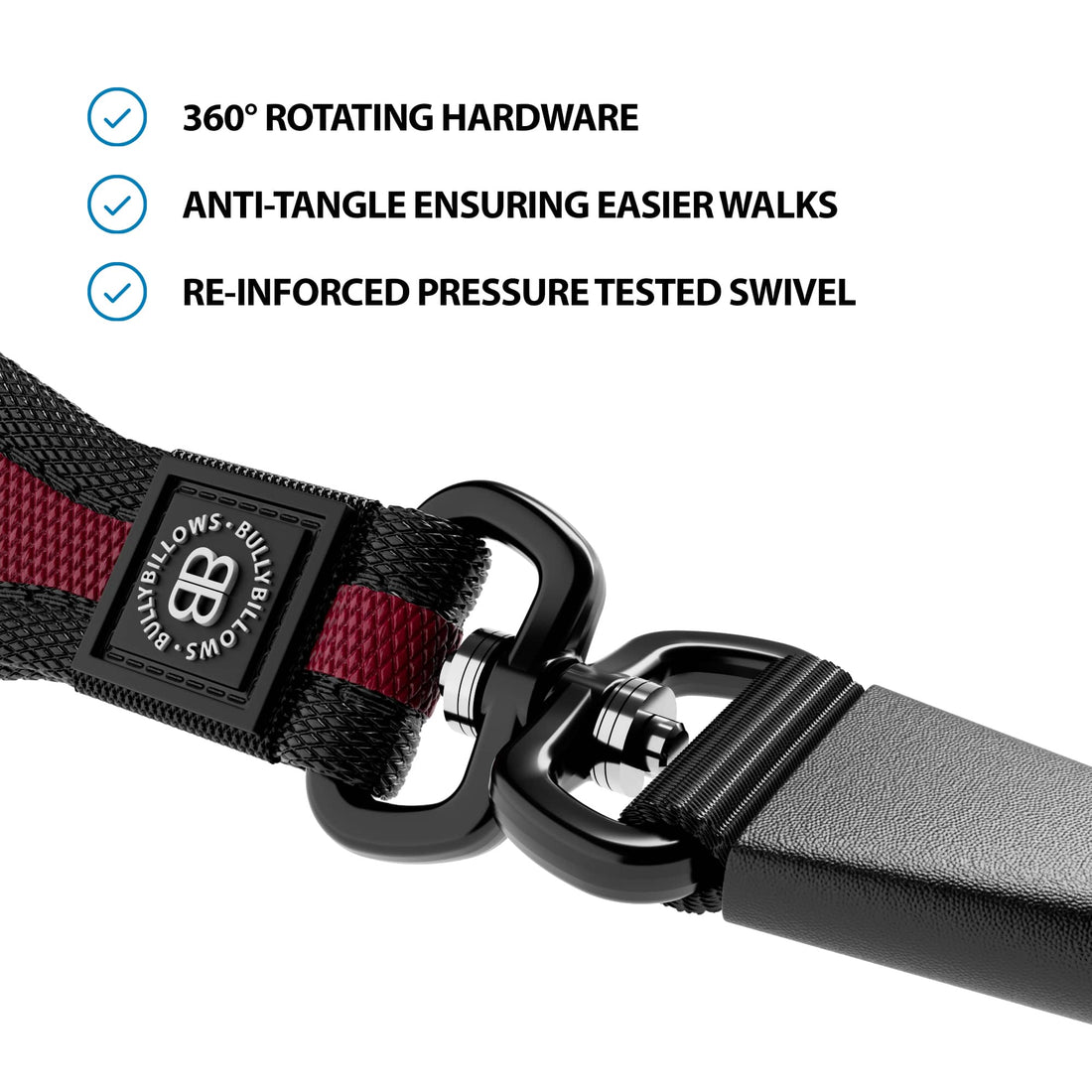 featured image of Slip Training Lead | Anti Pull & No Choking -  Burgundy