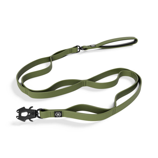 Ladder Combat® Waterproof Multiple Handles Leash | Billowthane® - Khaki