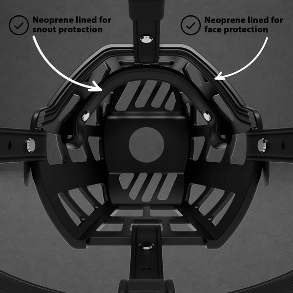 Premium Comfort Muzzle | x2 Additional Head Straps - Black