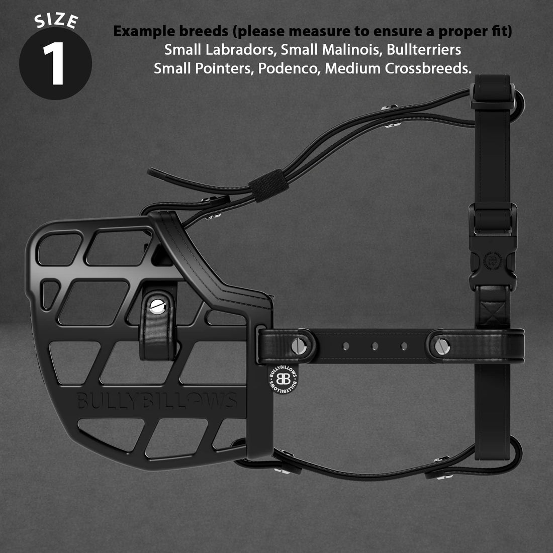 featured image of Premium Comfort Muzzle | x2 Additional Head Straps - Black