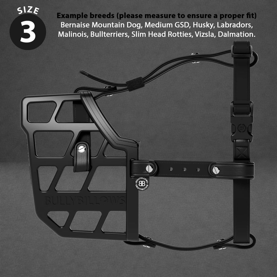 featured image of Premium Comfort Muzzle | x2 Additional Head Straps - Black