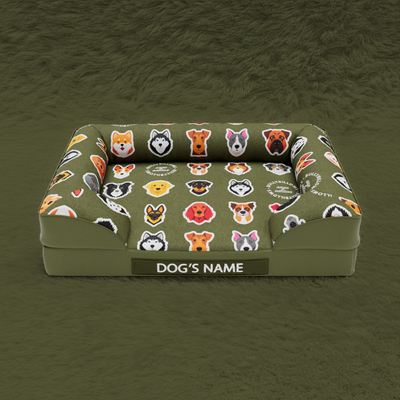 Green dog bed