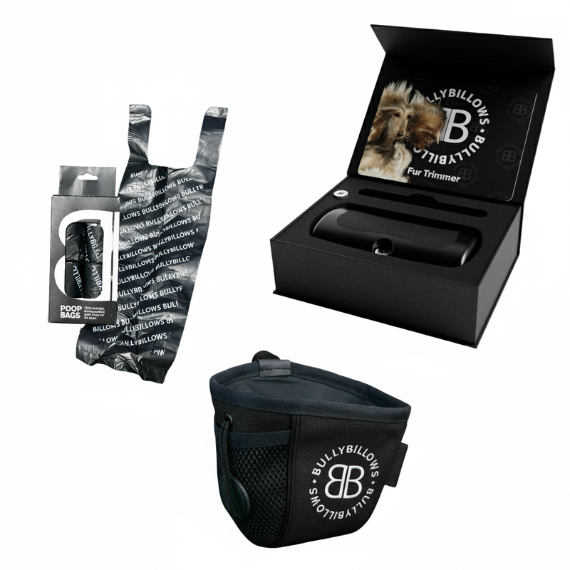 Active Essentials Bundle - Deshedding Comb & Treat Pouch - Poop Bag