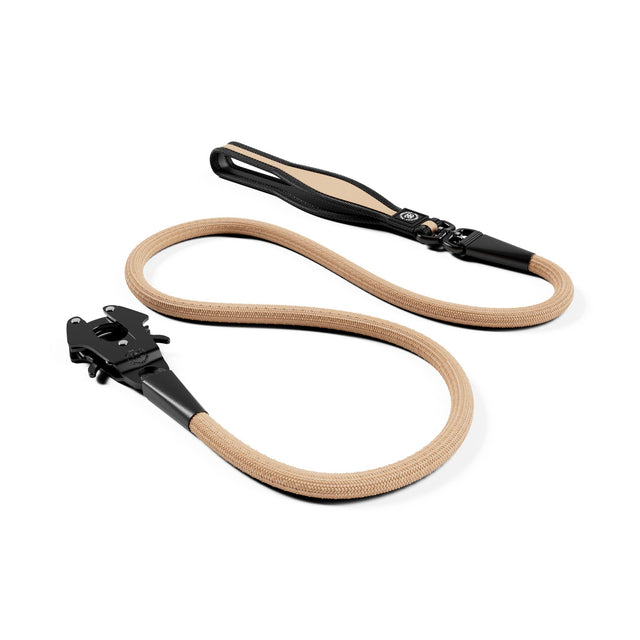 1.4m Combat Rope Leash | Secure Rated Clip - DARK Military Tan