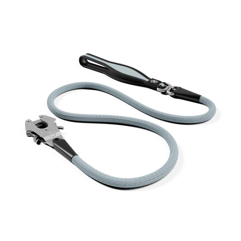 Combat Rope Dog Leash - MATTE PLATINUM - Grey