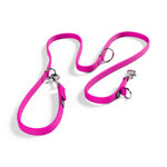 Double Ended Training Leash | All Breeds - Durable & Soft 2m Leash - Magenta