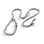 Training Double Ended Dog Leash | 2m Length - Metal Grey