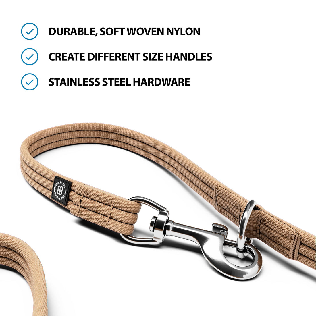 featured image of Training Double Ended Dog Leash | 2m Length - Tan