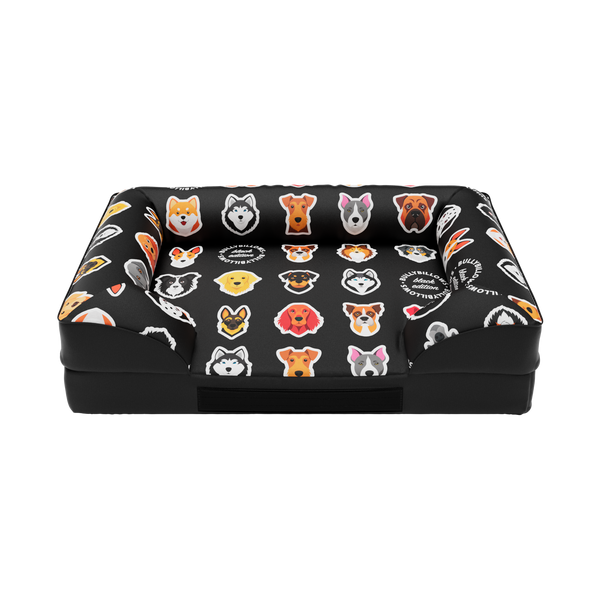 Luxury Dog Bed - Black Edition | Add your dogs name