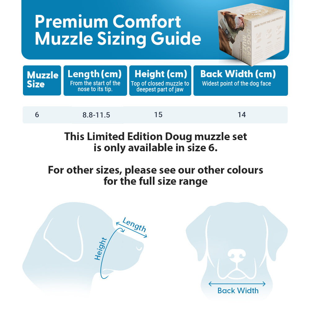 featured image of Premium Comfort Muzzle with 2 Straps - Doug Special Edition