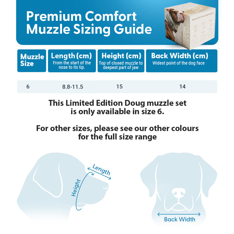 Premium Comfort Muzzle with 2 Straps - Doug Special Edition