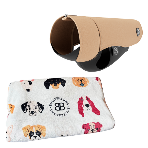 Essential Comfort Bundle – Tan Fleece & White Blanket