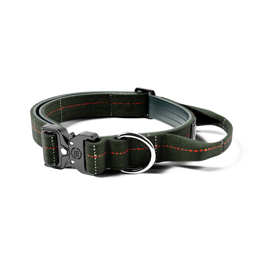 featured image of 2.5cm Tweed Combat® Collar | Handle & Rated Clip - Forest Green