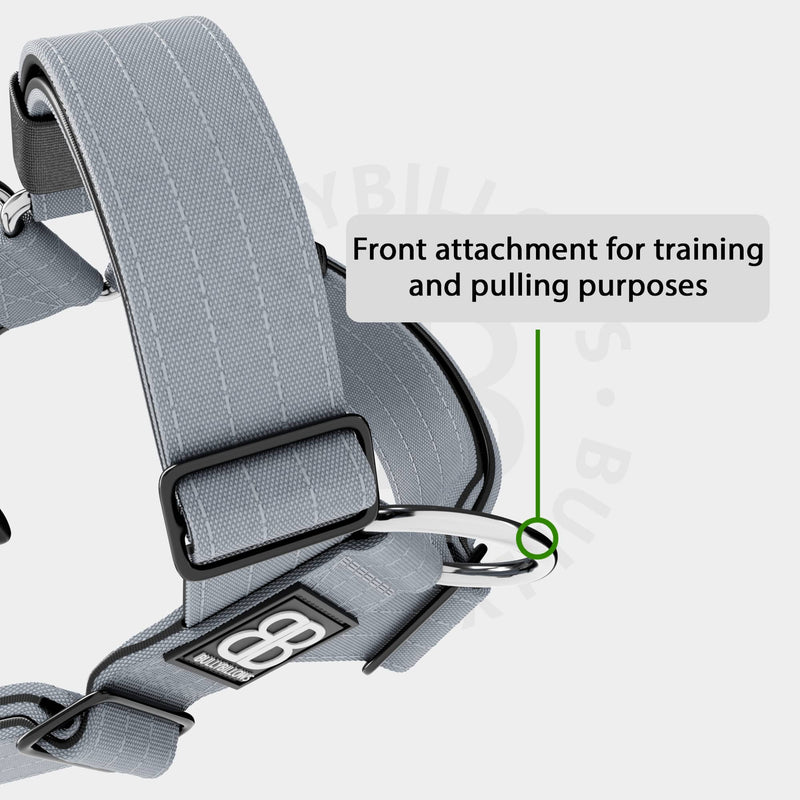 Training Anti Pull TRI-Harness® | M-XL Breeds - Metal Grey