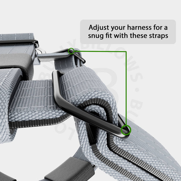 Training Anti Pull TRI-Harness® | M-XL Breeds - Metal Grey