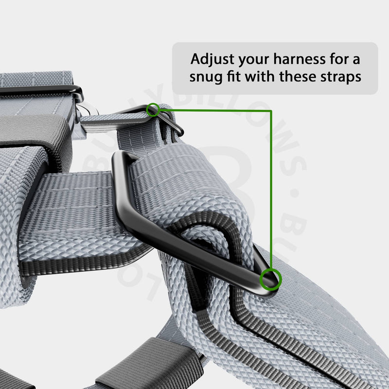 Training Anti Pull TRI-Harness® | M-XL Breeds - Metal Grey