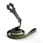 1.4m Swivel Combat Leash | Neoprene Lined, Secure Rated Clip with Soft Handle - Khaki