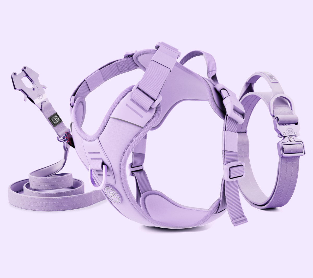 Lavender shades of dog accessories