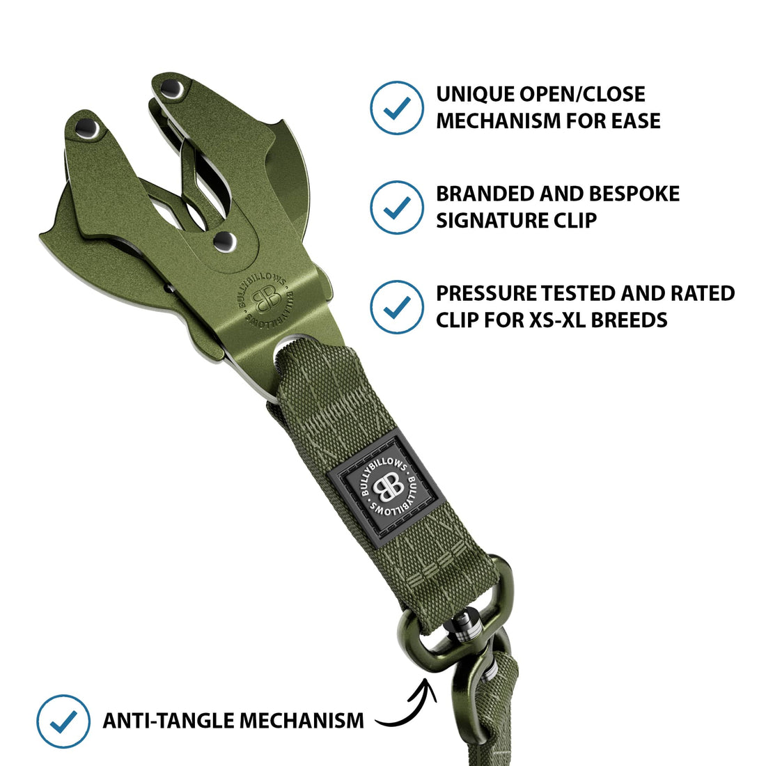 featured image of 1.4m Lighter Swivel Combat Lead | Anti-Tangle & Secure Clip - Khaki x Khaki