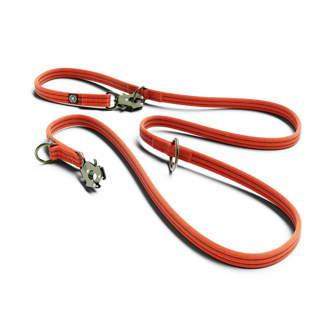 featured image of Lightweight Training Double Ended Dog Leash | 2m Length - Burnt Orange x Khaki