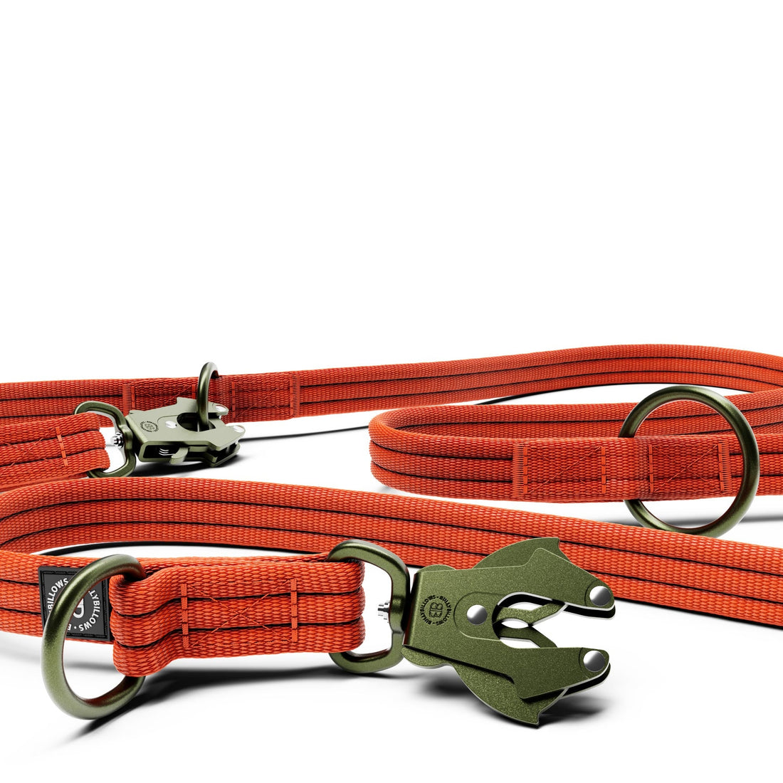 featured image of Lightweight Training Double Ended Dog Leash | 2m Length - Burnt Orange x Khaki