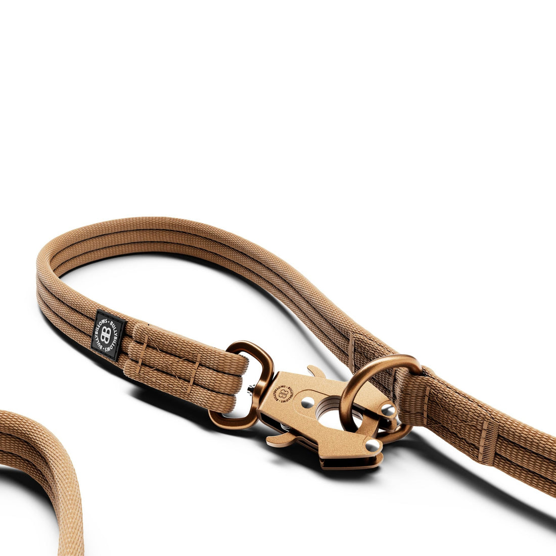 featured image of Lightweight Training Double Ended Dog Leash | 2m Length - Tan x Tan