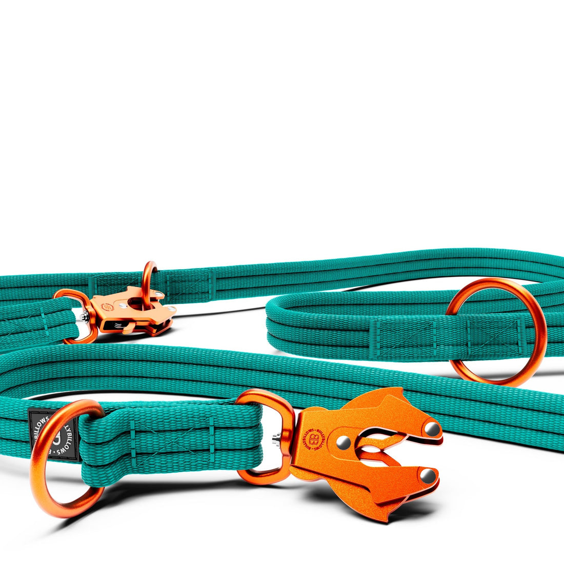 featured image of Lightweight Training Double Ended Dog Leash | 2m Length - Turqouise x Orange