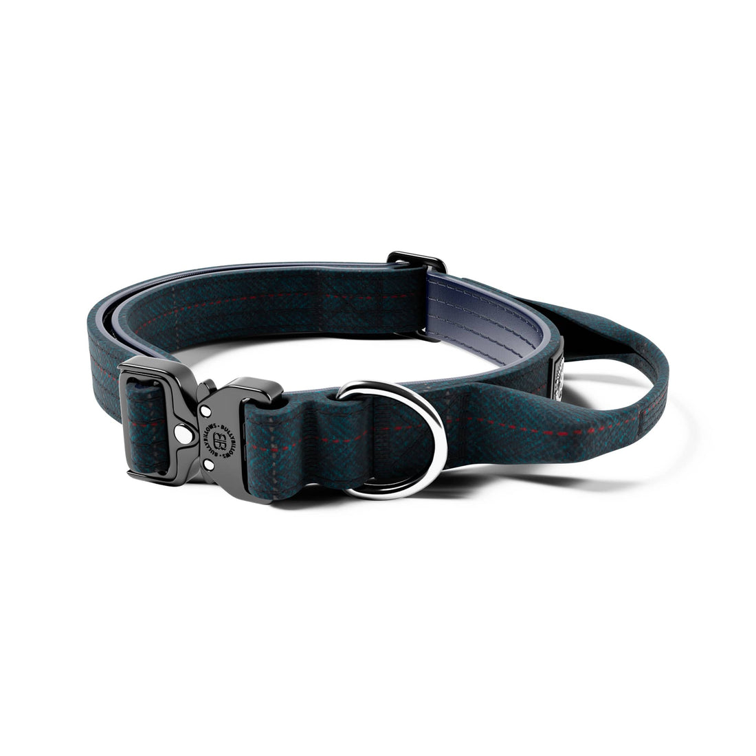 featured image of 2.5cm Tweed Combat® Collar | Handle & Rated Clip - Midnight Blue