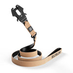 1.4m Swivel Combat Leash | Neoprene Lined, Secure Rated Clip with Soft Handle - Military Tan