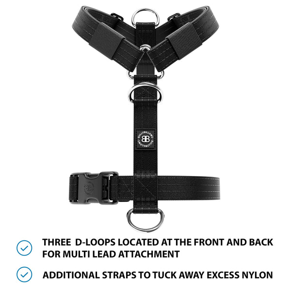 Anti-Pull TRI-Harness® | Training Dog Harness for All Breeds - Black