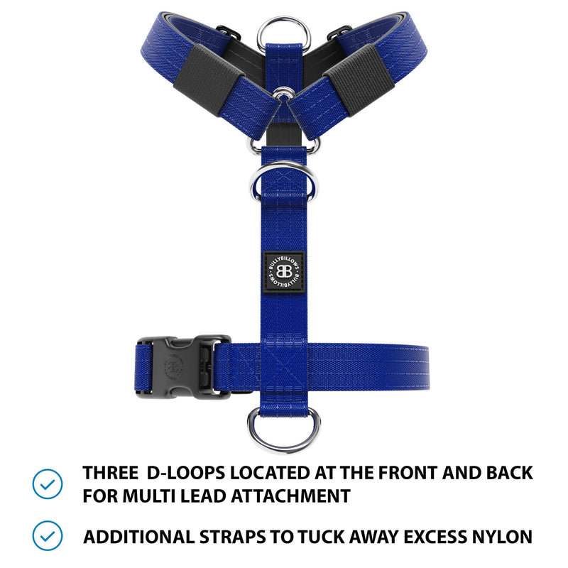 Mini Training Anti Pull TRI-Harness® | Small Breeds - Blue