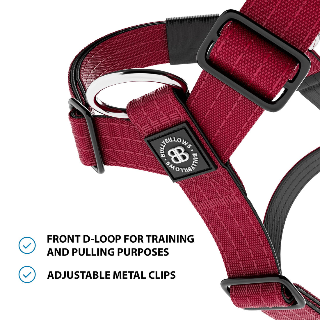 featured image of Anti-Pull TRI-Harness® | Training Dog Harness for All Breeds - Burgundy