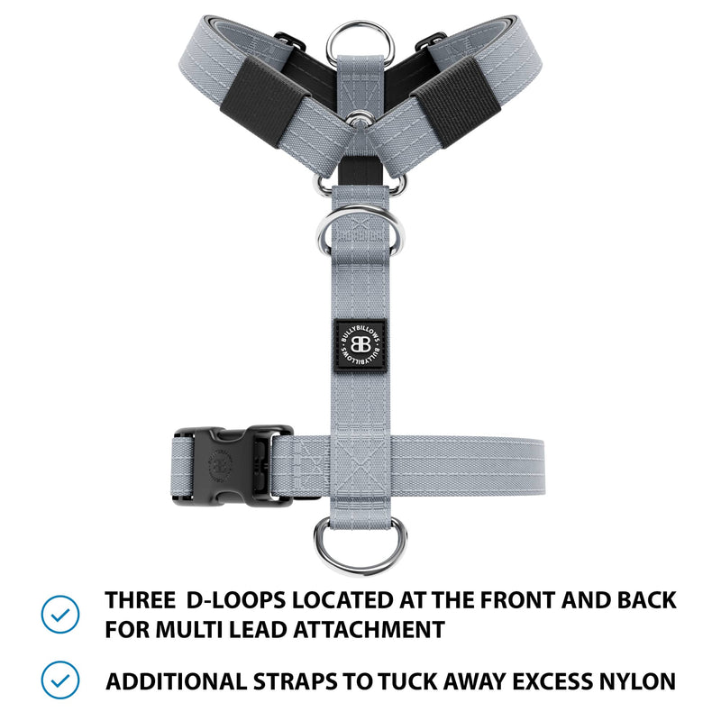 Anti-Pull TRI-Harness® | Training Dog Harness for All Breeds - Metal Grey