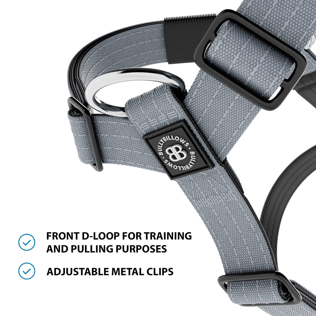featured image of Anti-Pull TRI-Harness® | Training Dog Harness for All Breeds - Metal Grey