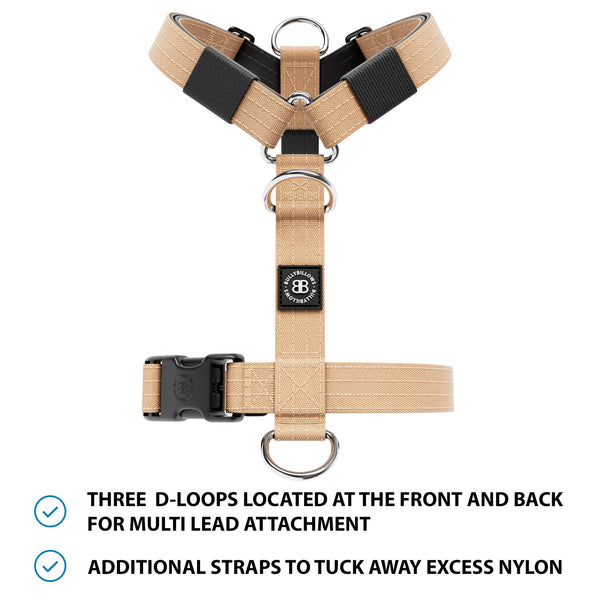 Anti-Pull TRI-Harness® | Training Dog Harness for All Breeds - Tan